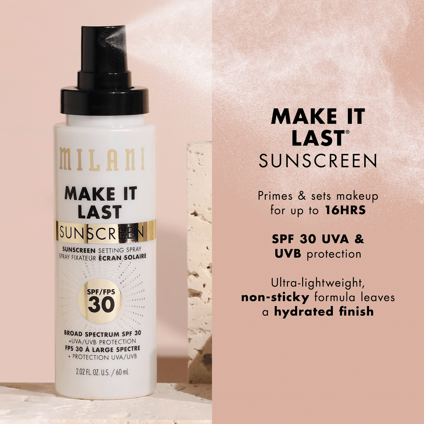 Make It Last Sunscreen - Sunscreen Setting Spray SPF 30