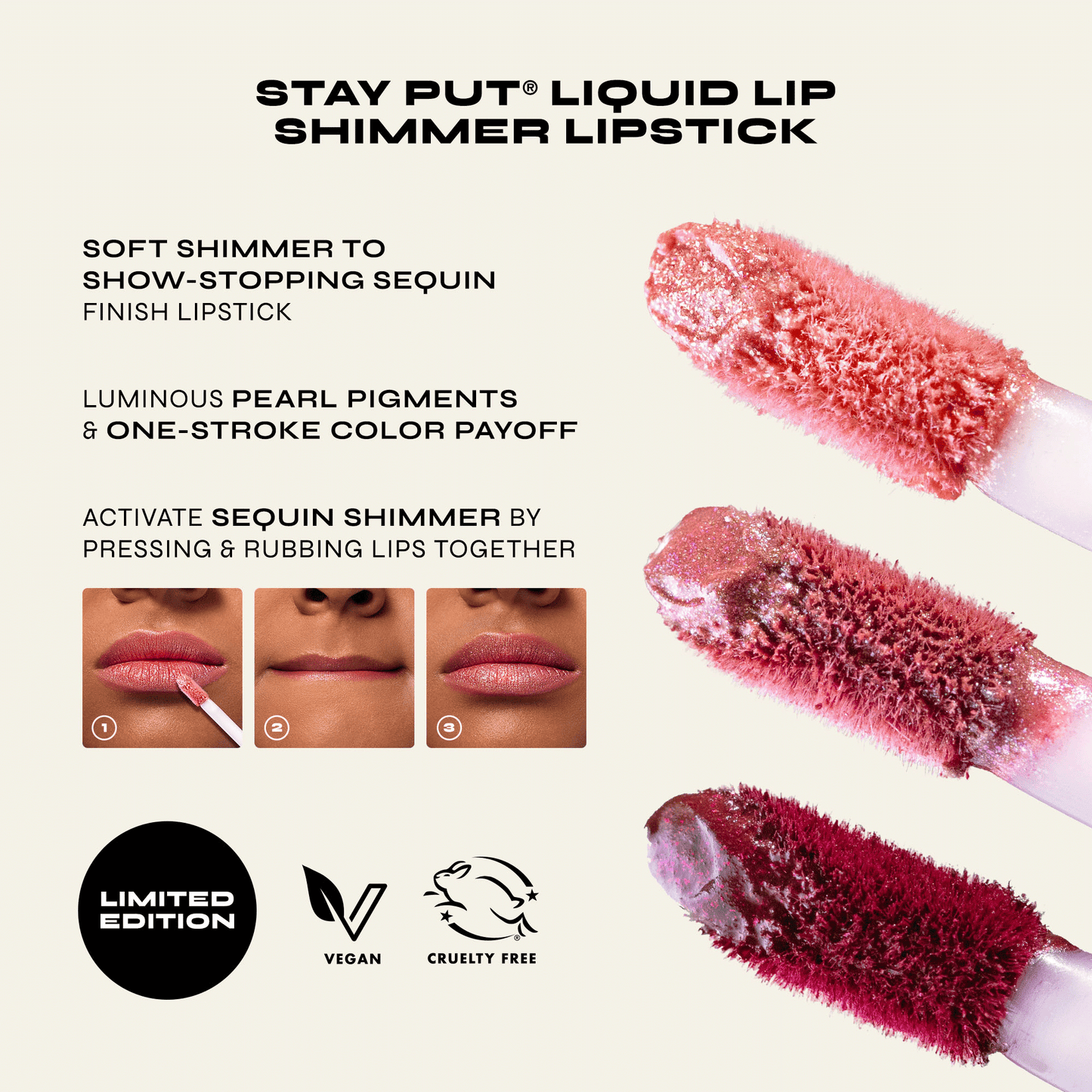 Stay Put Liquid Lip Shimmer Lipstick