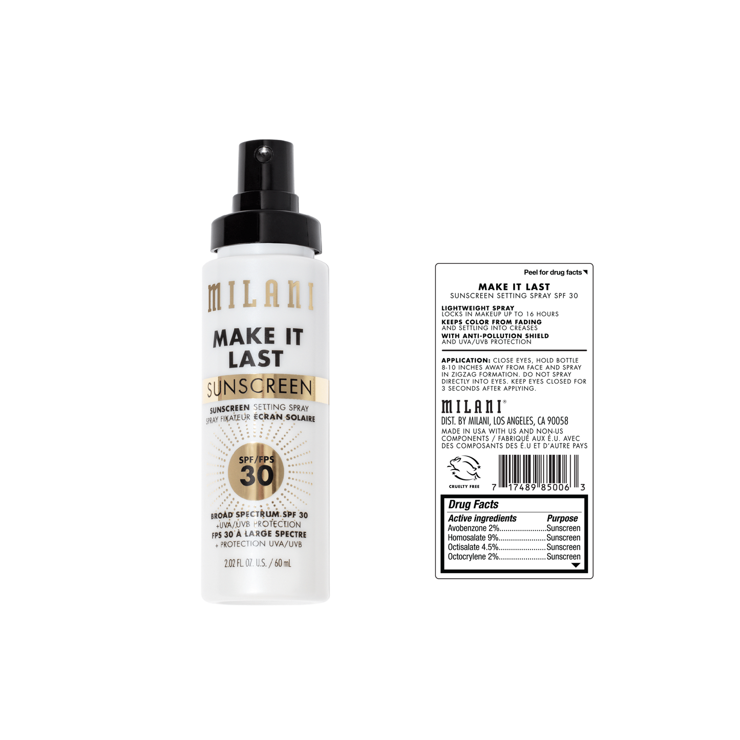 Make It Last Sunscreen - Sunscreen Setting Spray SPF 30