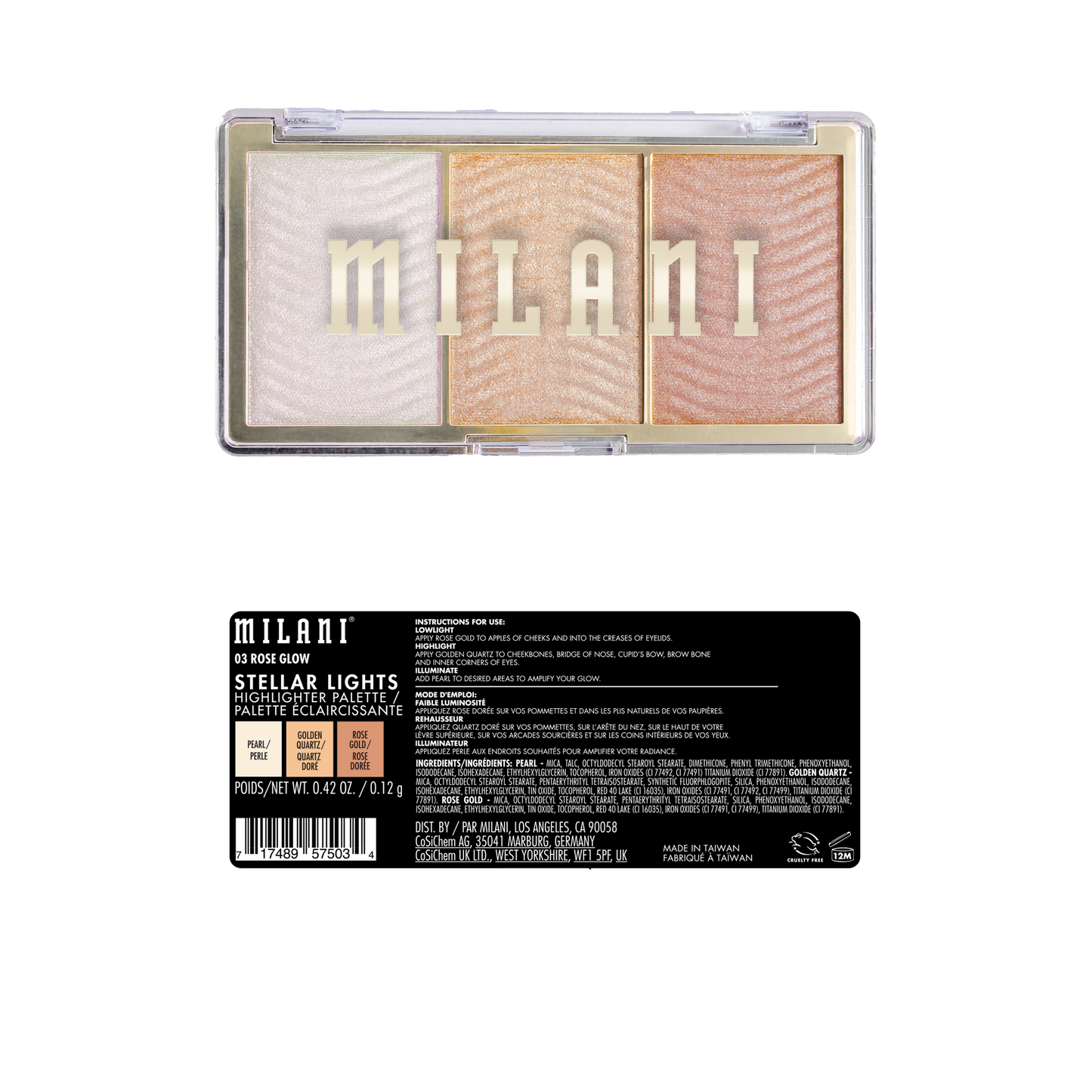 Stellar Lights Highlighter Palette - Rose Glow