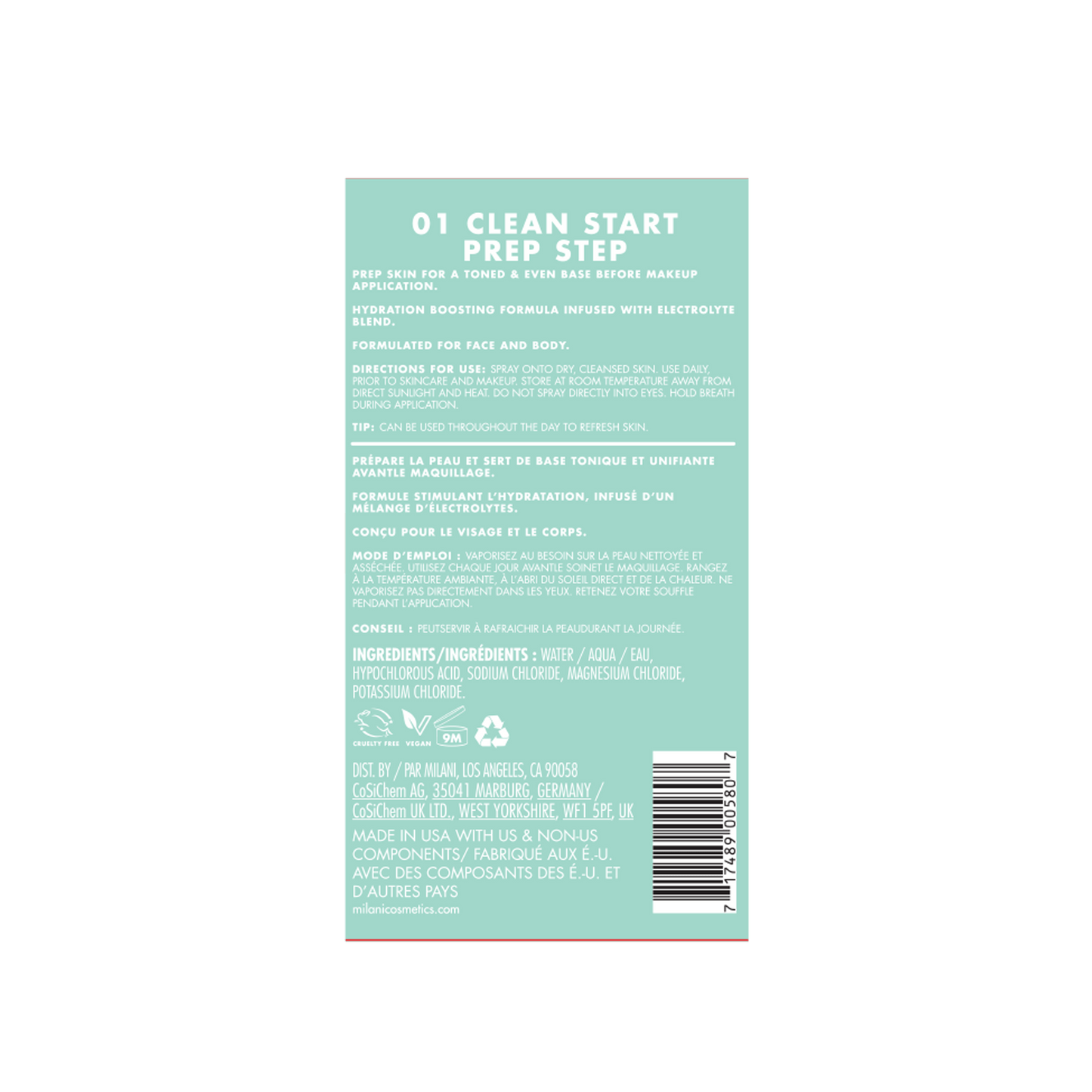 Clean Start Prep Step Facial Mist